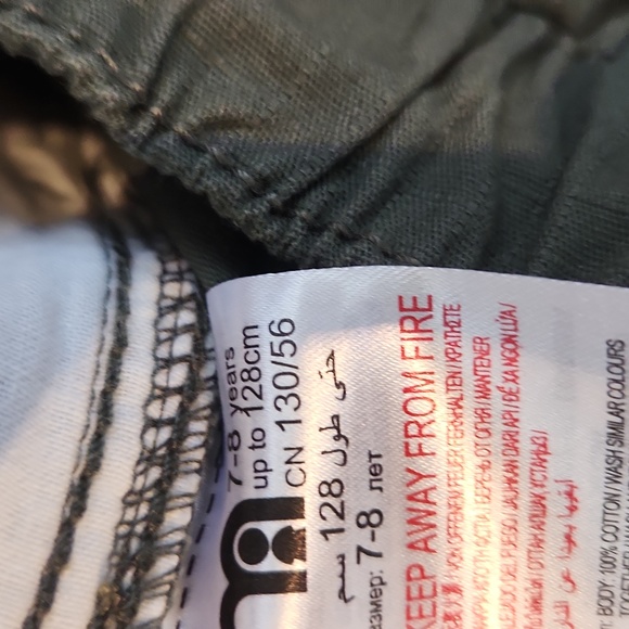 NWT Mothercare Girls sz 7-8 yrs 100% cotton Cargo Pants - Picture 6 of 8
